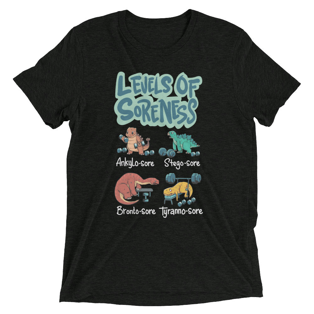 Levels of Soreness Dino Tee ( Unisex) – Glucksgym